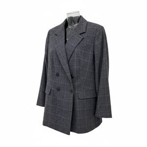 NWOT Madewell The Rosedale Plaid Blazer In Kyle Mini Glen Plaid Sz 16W